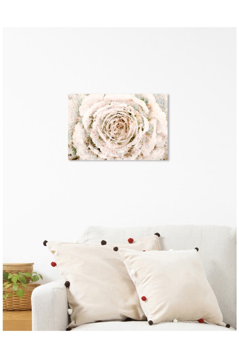 Brown Winter Flower Canvas Wall Art, Alternate, color, CREAM BEIGE LIGHT BROWN