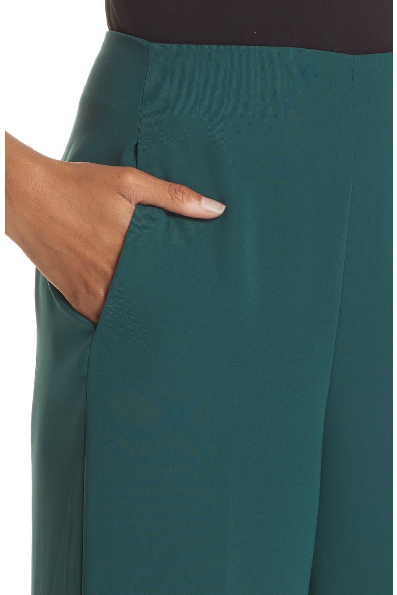 Trimala Wide Leg Crop Pants, Alternate, color, PINE GREEN