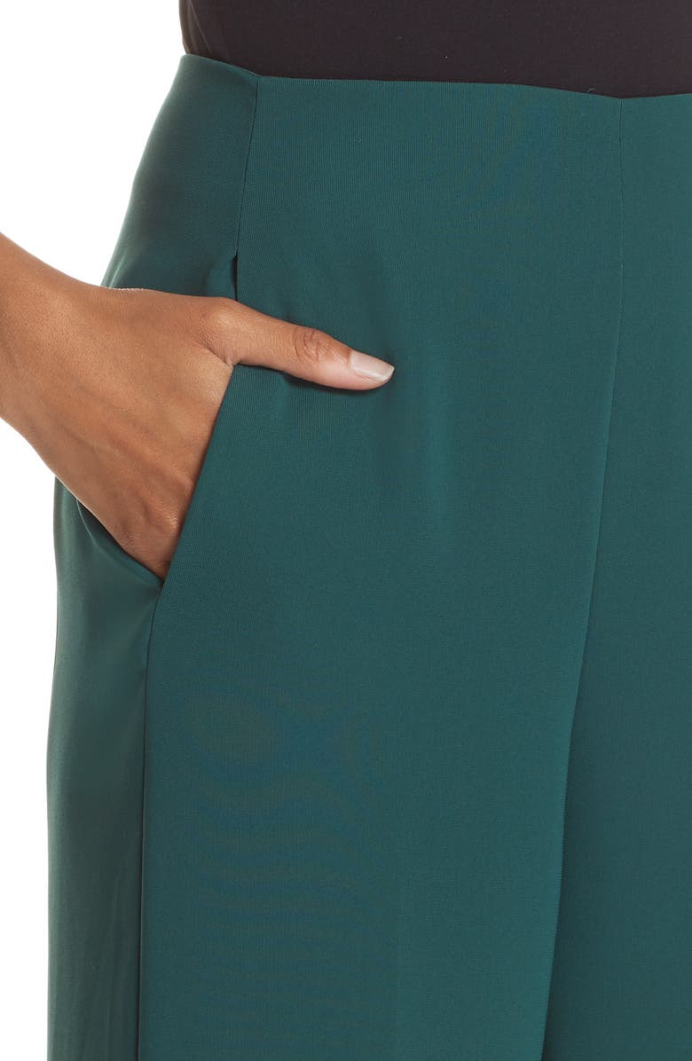 BOSS Trimala Wide Leg Crop Pants, Alternate, color, 