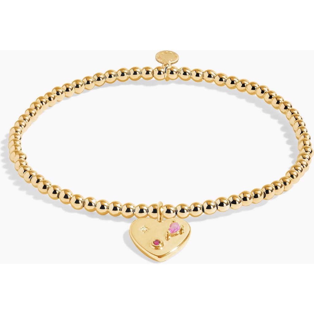 A Littles & Co. A Littles & Co A Little 'happy Girl Era' Bracelet In Gold-tone Plating In Gold