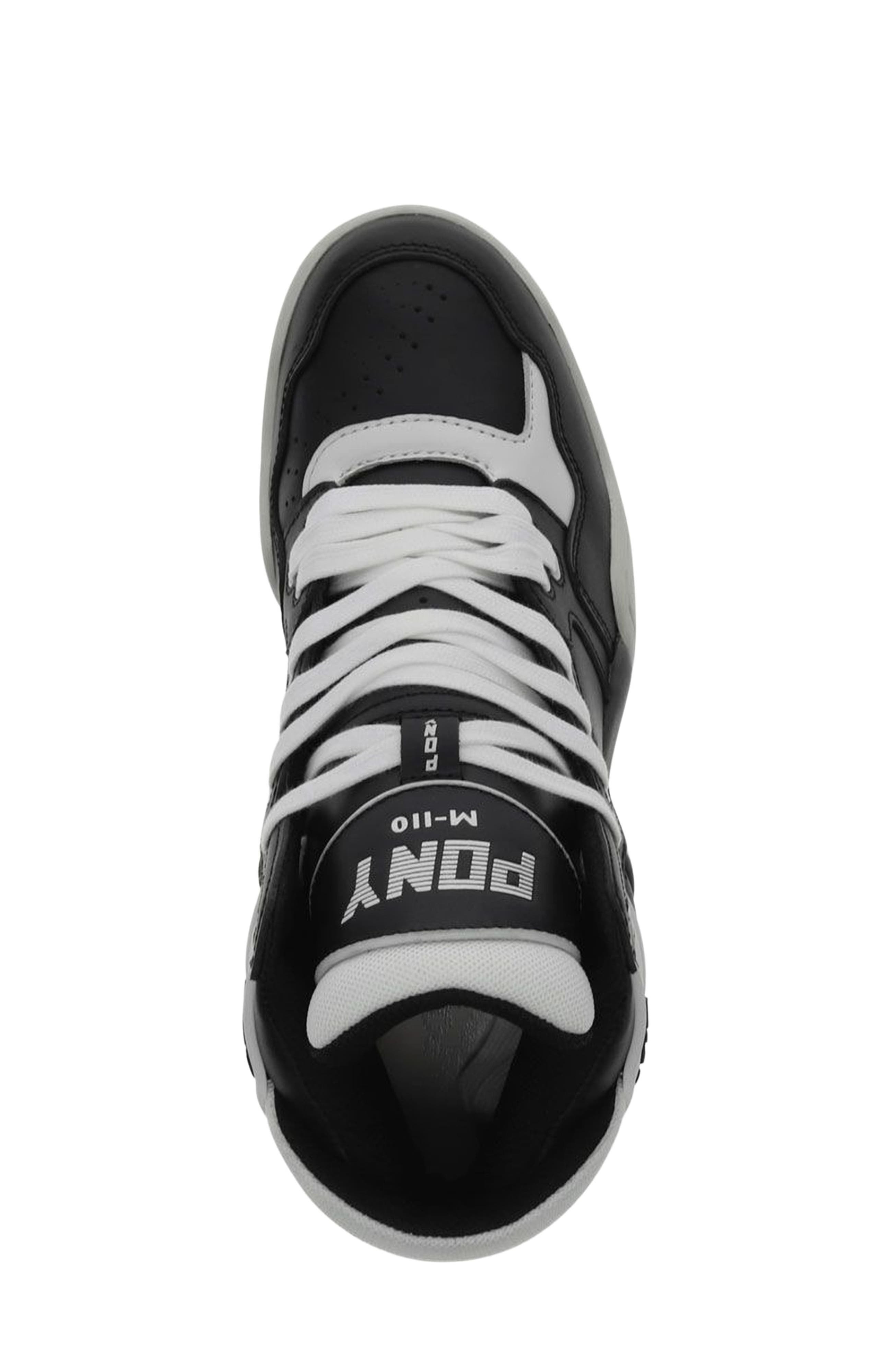 PONY M-110 Archive Sneakers, Alternate, color, Black/White