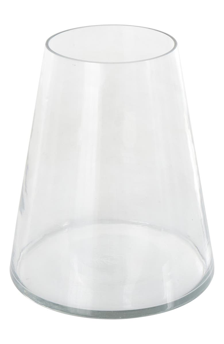 GINGER BIRCH STUDIO Glass Candleholder, Alternate, color, Clear