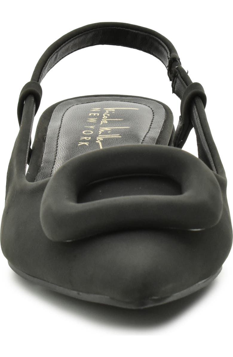 Nicole Miller Frame Slingback Pump, Alternate, color, Black Nubuck