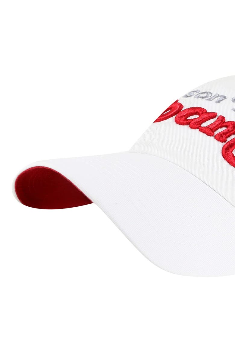 Women's '47 White Alabama Crimson Tide Pensacola Clean Up Adjustable Hat, Alternate, color, White