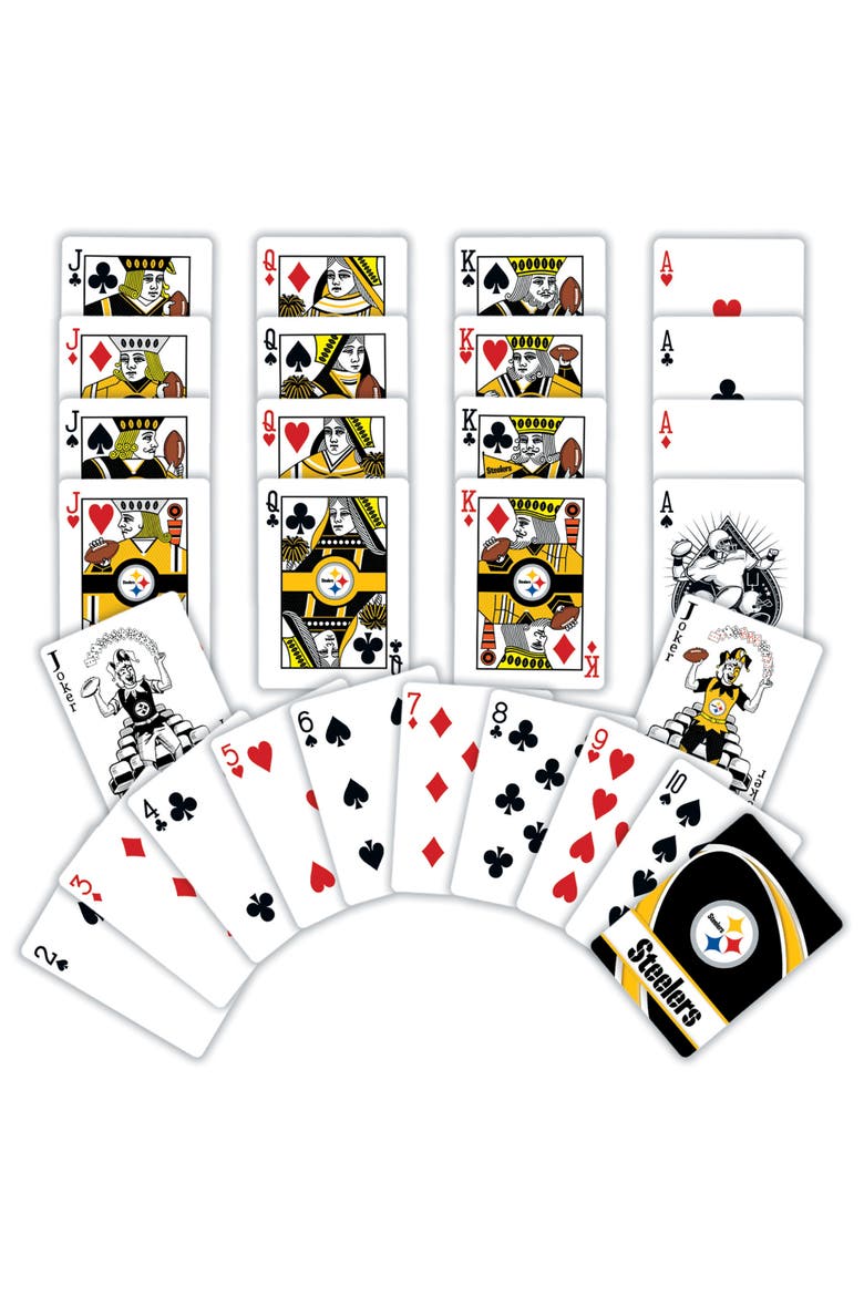 Pittsburgh Steelers Playing Cards, Alternate, color, Multicolor