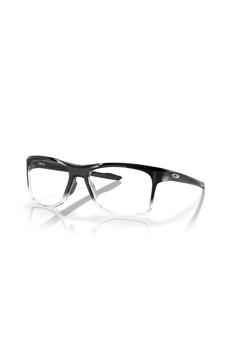 Oakley 57mm Rectangle optical glasses, Main, color, Black