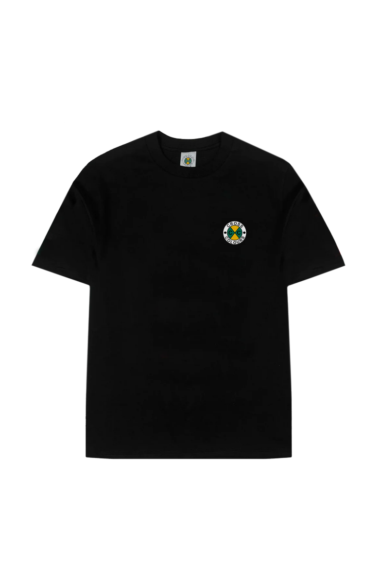 Cross Colours Circle Logo T-Shirt, Main, color, Black