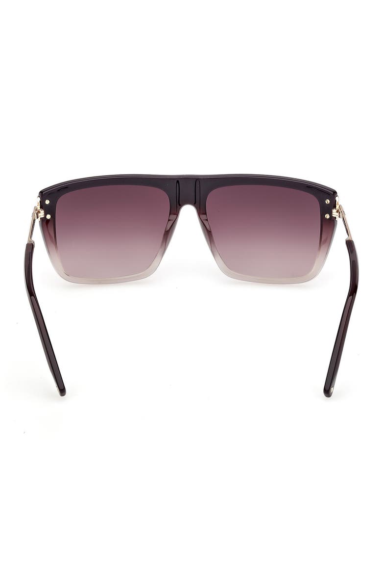 56mm Square Sunglasses, Alternate, color, PLUM CRYSTAL / GOLD / PURPLE
