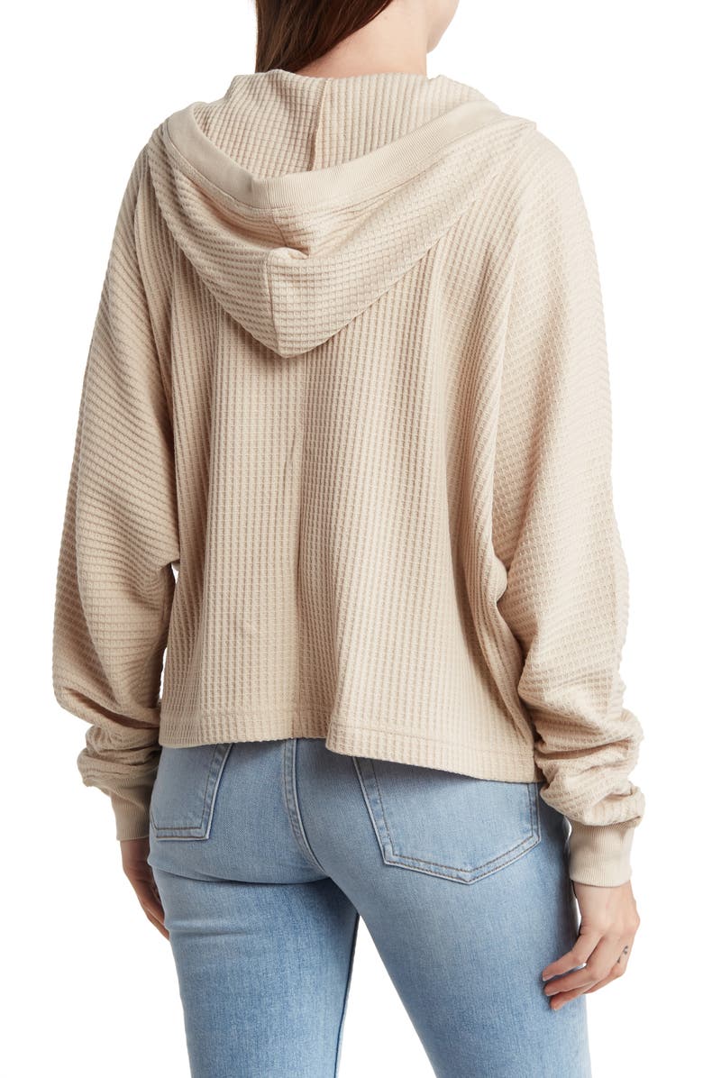 Three Dots Thermal Hoodie, Alternate, color, 