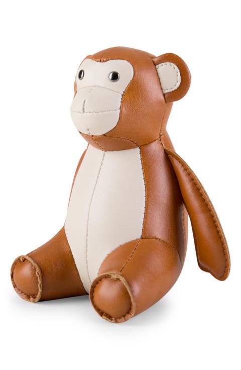 Monkey Faux Leather Paperweight