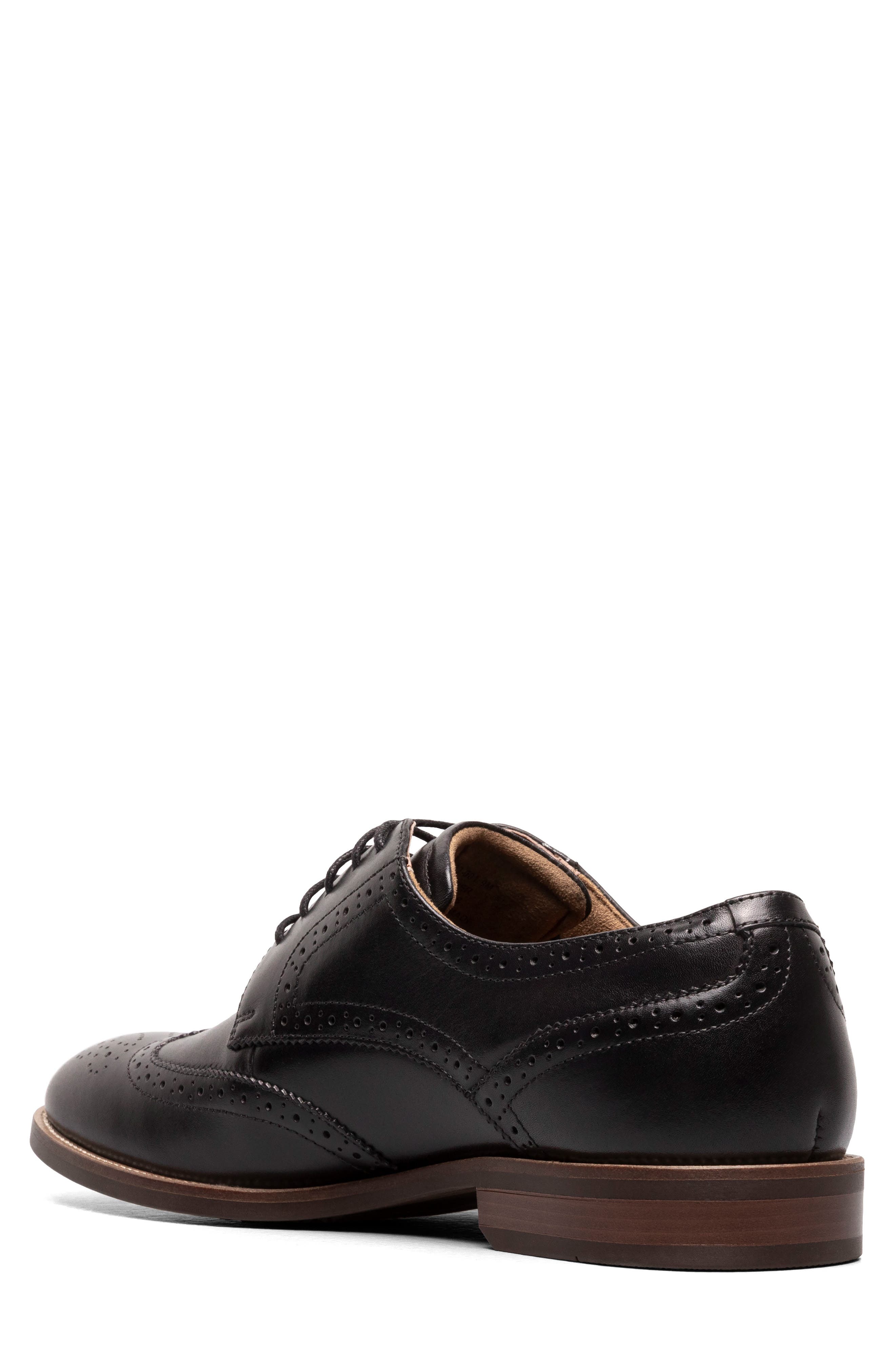 Florsheim Ruvo Wingtip Derby, Alternate, color, Black