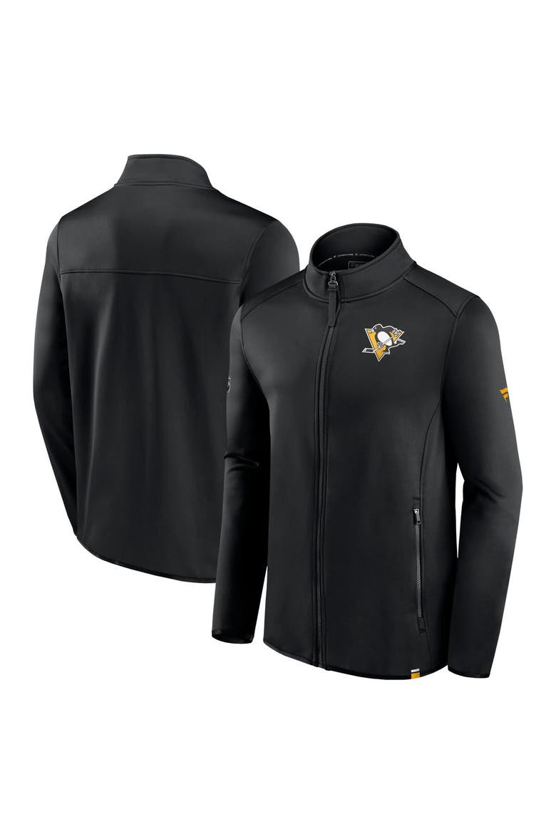 Men's Fanatics Branded  Black Pittsburgh Penguins Authentic Pro Full-Zip Jacket, Alternate, color, Black