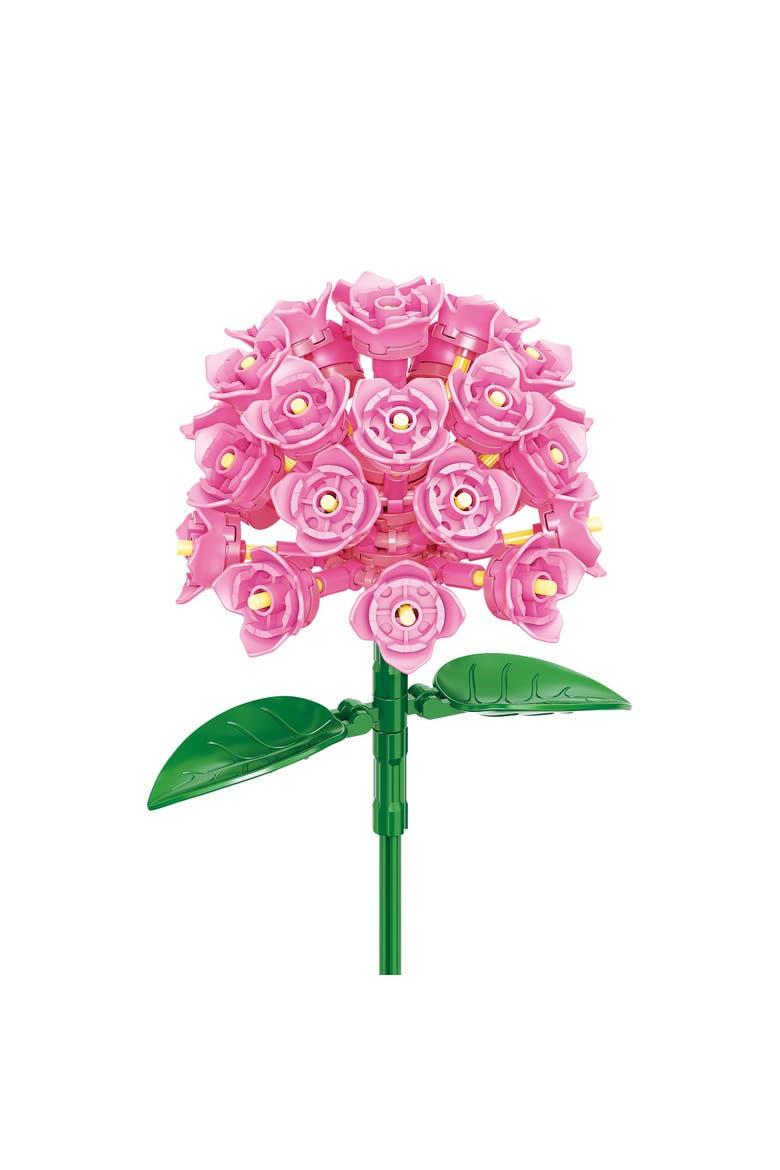 Bricktanicals Hydrangea Building Set, Alternate, color, Red