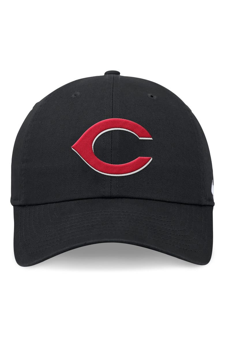 Men's Nike Black Cincinnati Reds Club Adjustable Hat, Alternate, color, Black