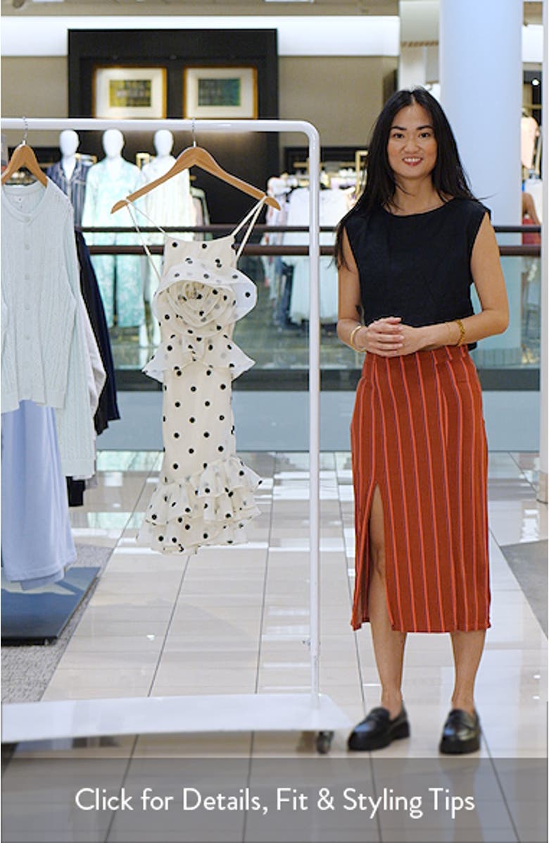 Remy Polka Dot Rosette Ruffle Minidress, sales video thumbnail