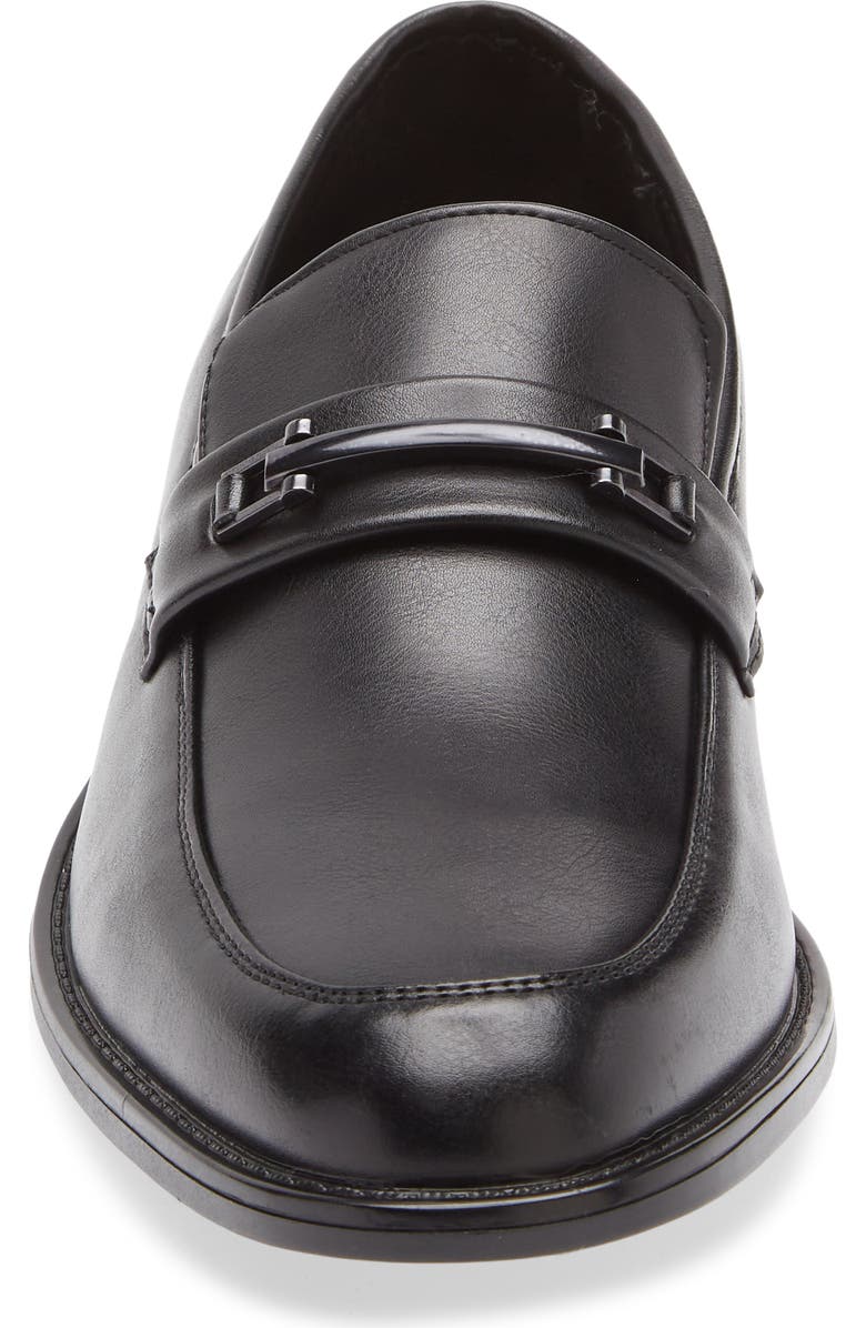 GEOFFREY BEENE Faux Leather Loafer, Alternate, color, Black