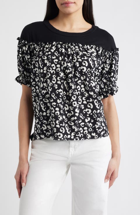 Contrast Yoke Top