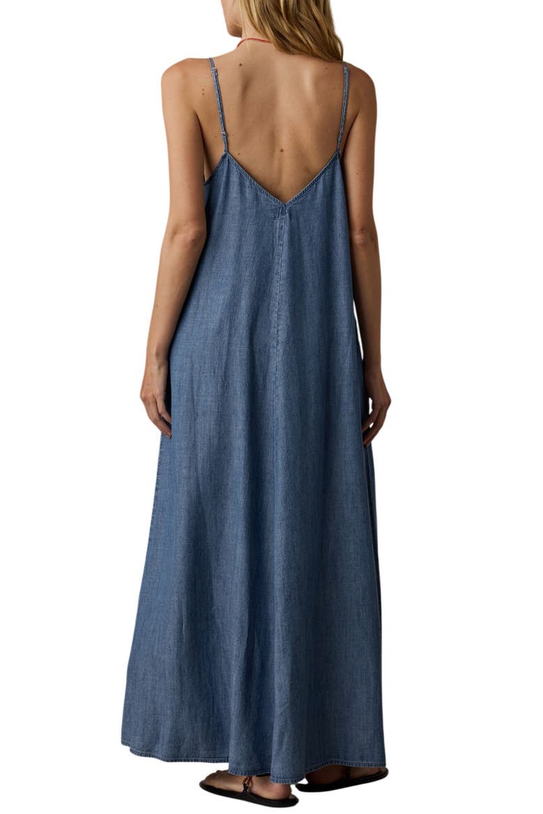Tried & True Chambray Maxi Dress, Alternate, color, RIVER MIST WASH