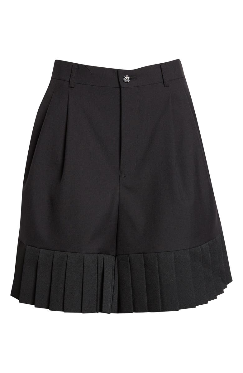 Noir Kei Ninomiya Wool Blend Gabardine Shorts, Main, color, Black