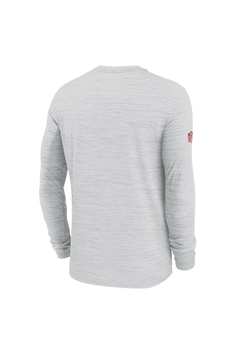 Men's Nike Ash Kansas City Chiefs Sideline Velocity Performance Long Sleeve T-Shirt, Alternate, color, Ash