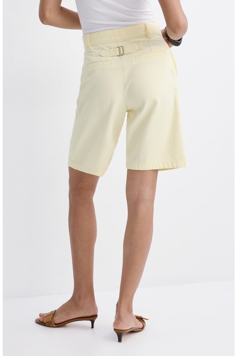 Straight Bermuda Shorts, Alternate, color, PASTEL YELLOW