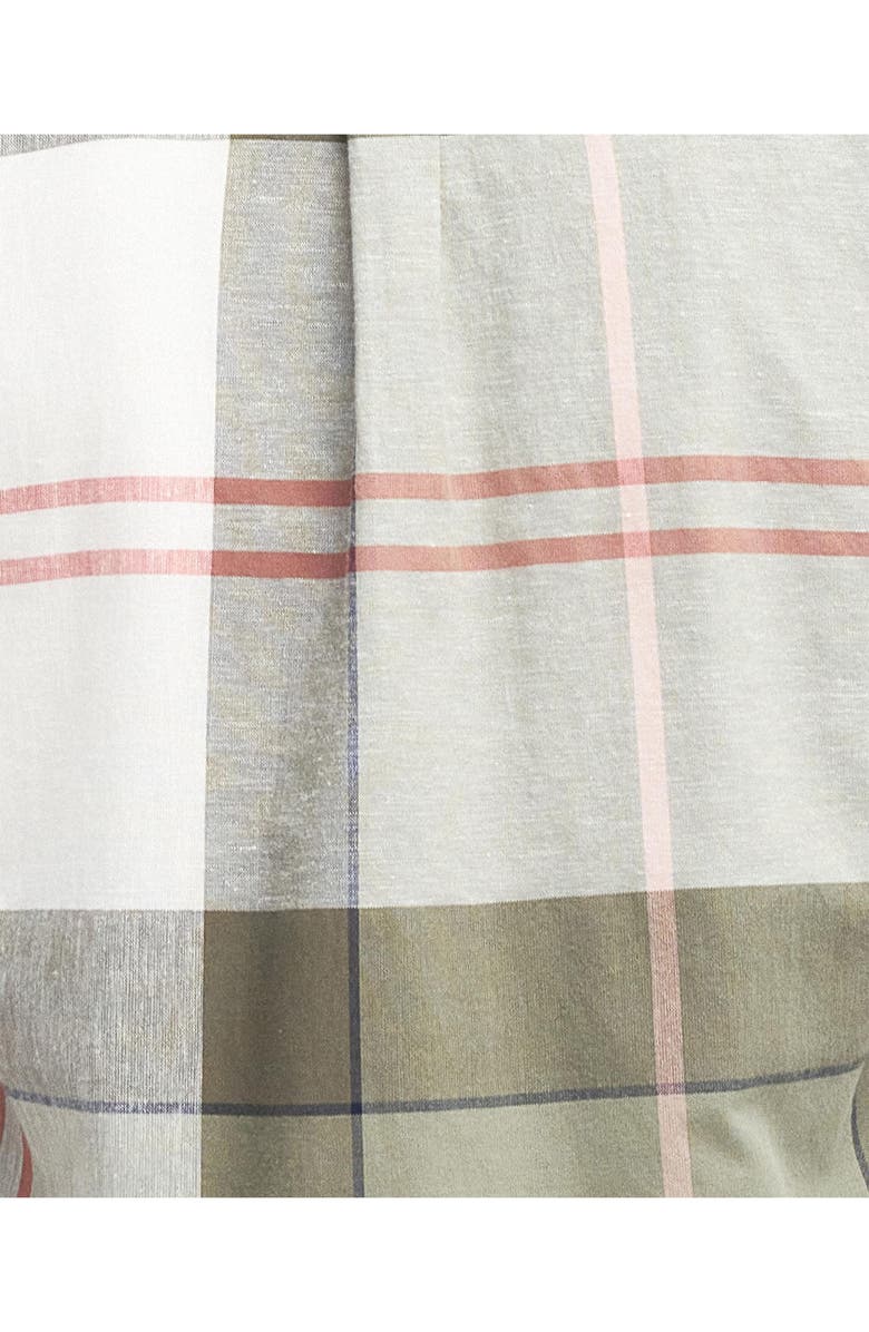 Barbour Men's Douglas Tailored Fit Plaid Short Sleeve Cotton & Linen Button-Down Shirt, Alternate, color, 