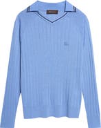 Wales Bonner Roots Long Sleeve Rib Polo