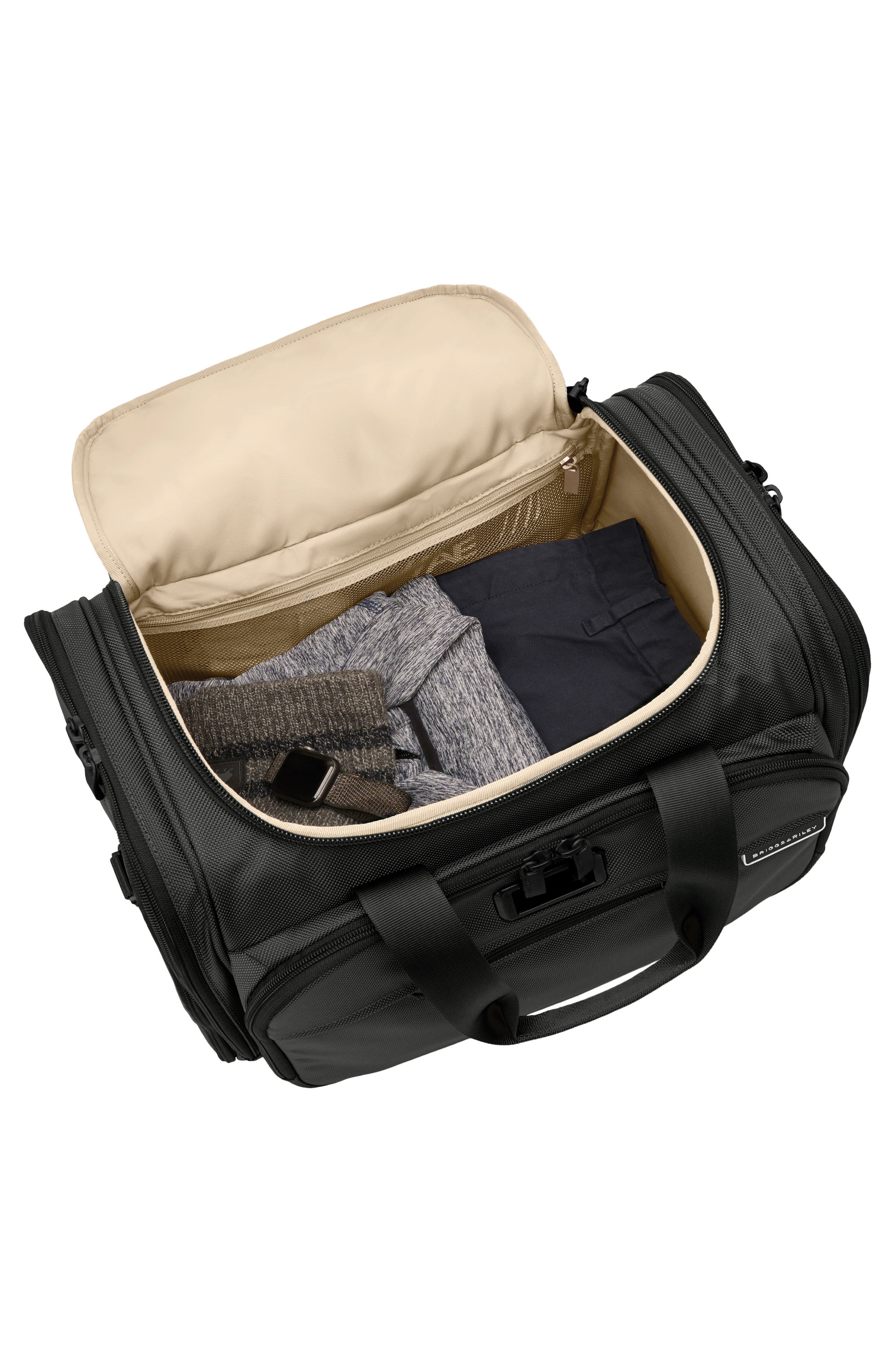 Briggs & Riley Baseline Underseat Duffle Bag, Alternate, color, Black