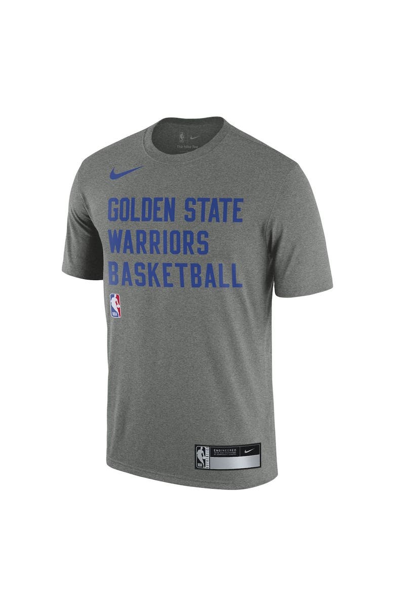 Nike Men's Nike Heather Gray Golden State Warriors 2023/24 Sideline Legend Performance Practice T-Shirt, Alternate, color, 