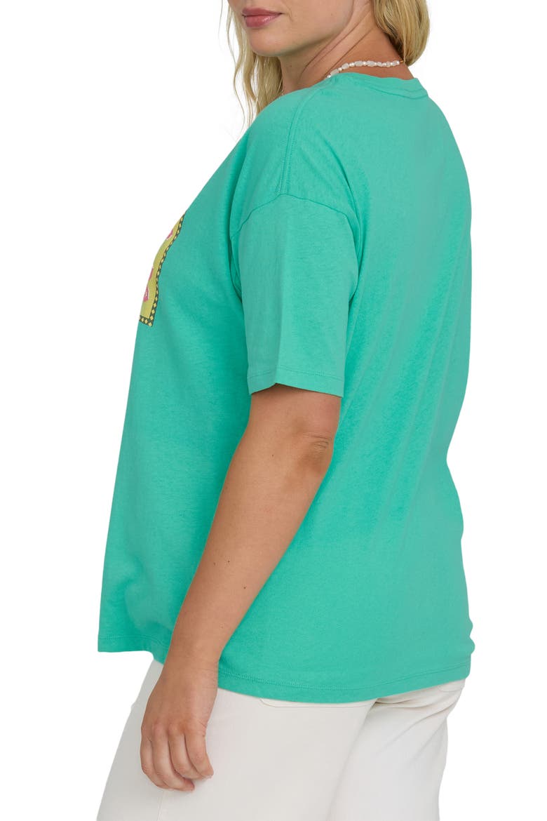 Summer Heat Cotton Graphic T-Shirt, Alternate, color, GREEN TROPICS
