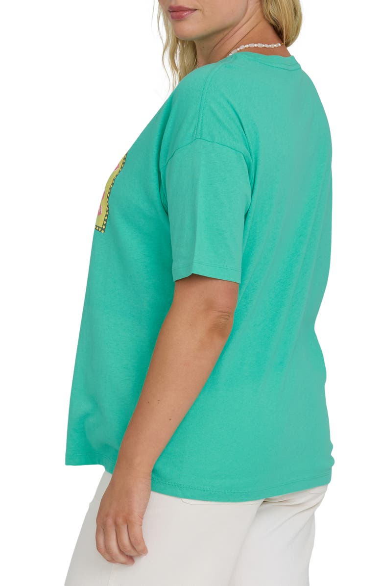 Billabong Summer Heat Cotton Graphic T-Shirt, Alternate, color, Green Tropics