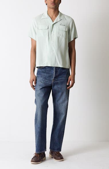 VISVIM Social Sculpture 01 Distressed Wide Leg Jeans | Nordstrom