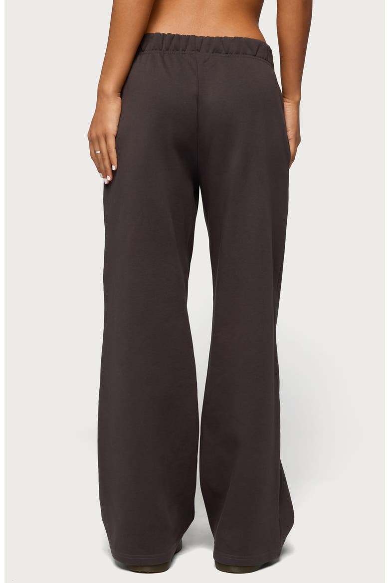 Basic Low Rise Wide Leg Sweatpants, Alternate, color, DARK-GRAY