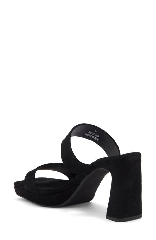 Jeffrey Campbell Danity Platform Slide Sandal In Black Suede