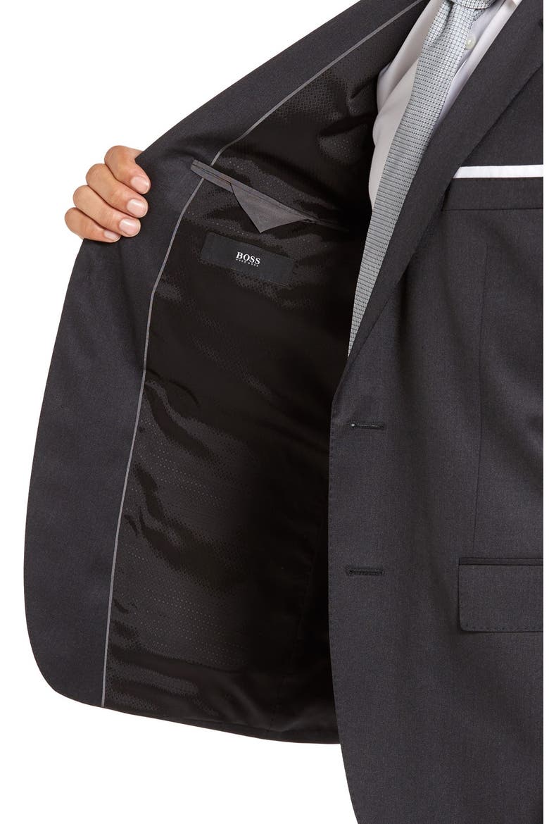 Johnstons/Lenon Classic Fit Wool Suit, Alternate, color, CHARCOAL