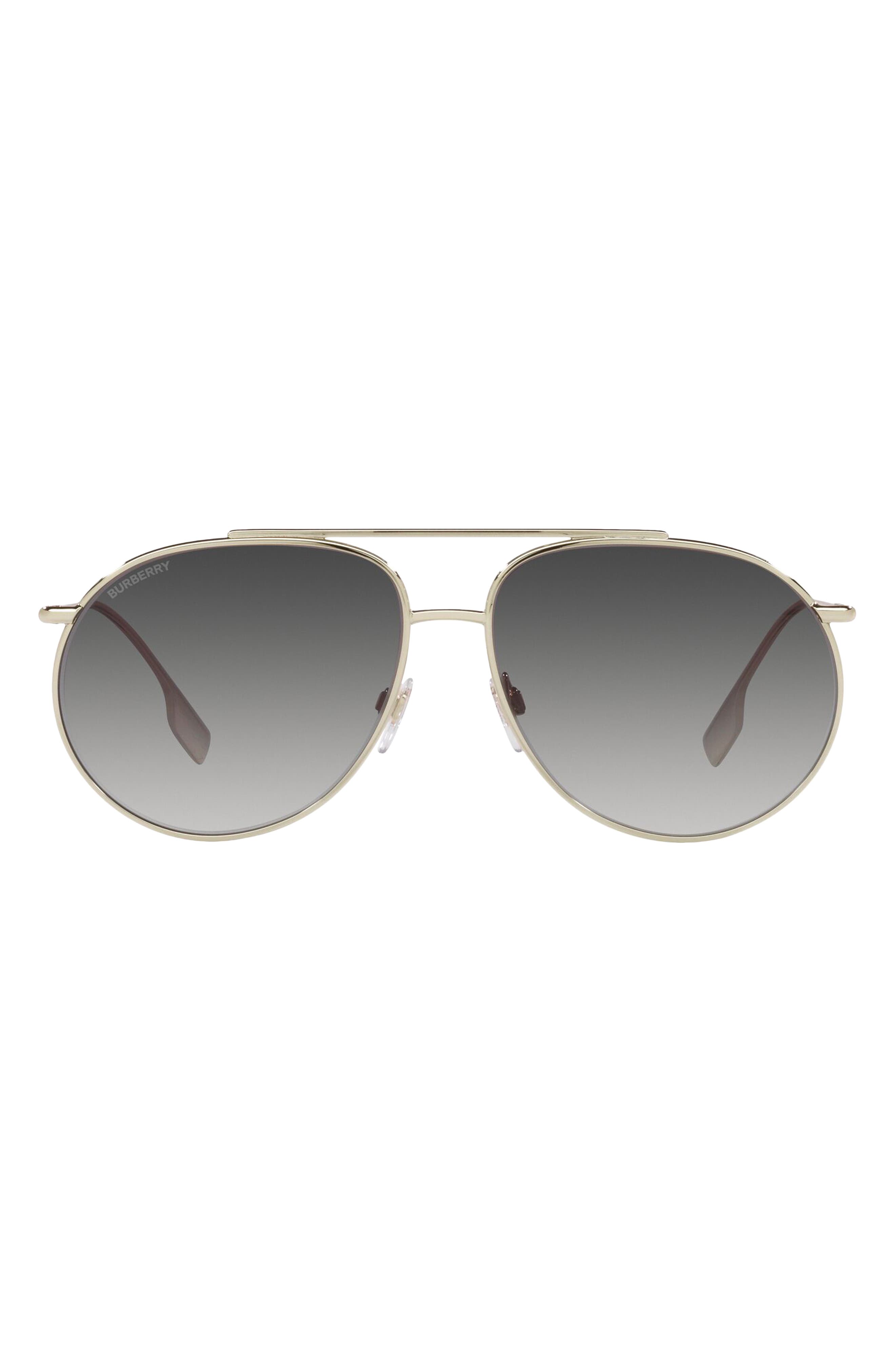 Burberry 61mm Aviator Sunglasses