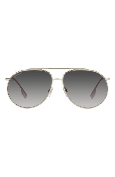 61mm Aviator Sunglasses