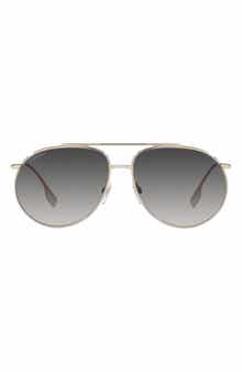 Burberry 61mm Aviator Sunglasses