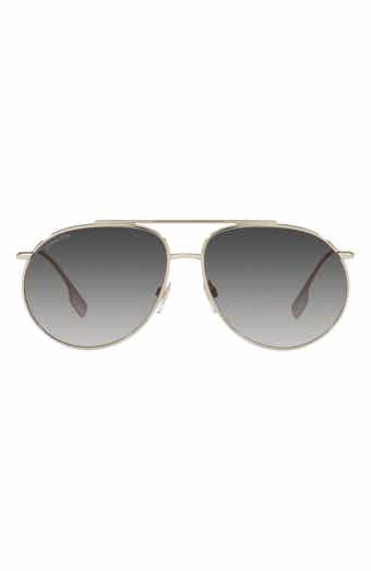 Burberry 61mm Aviator Sunglasses