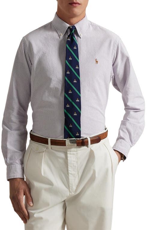 Polo Ralph Lauren Stripe Classic Fit Oxford Button-down Shirt