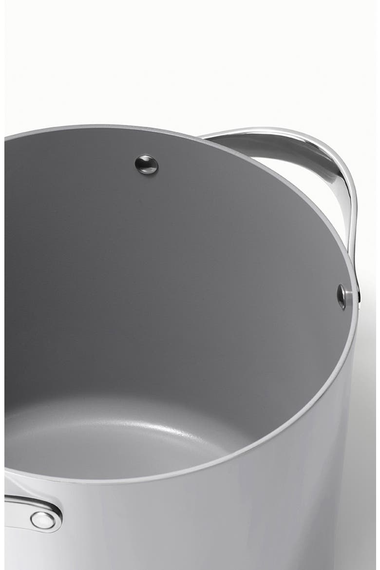 Nonstick Ceramic 12-Quart Stockpot with Lid, Alternate, color, GRAY