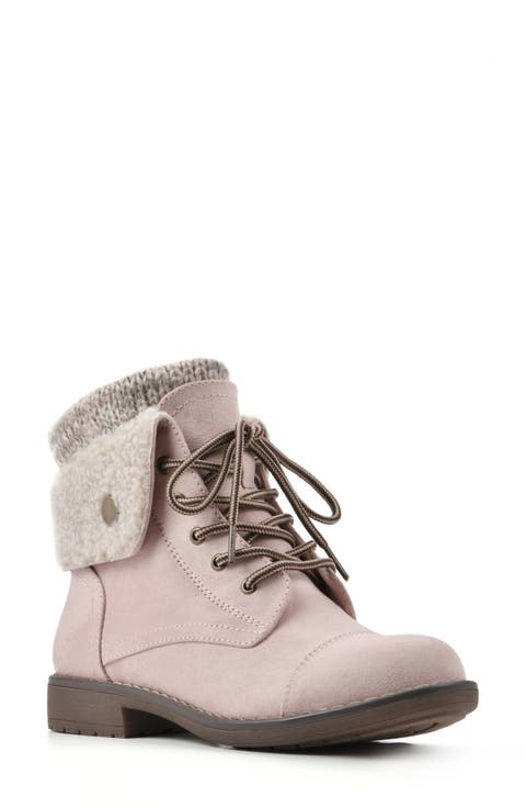Duena Faux Shearling Trimmed Hiking Boot
