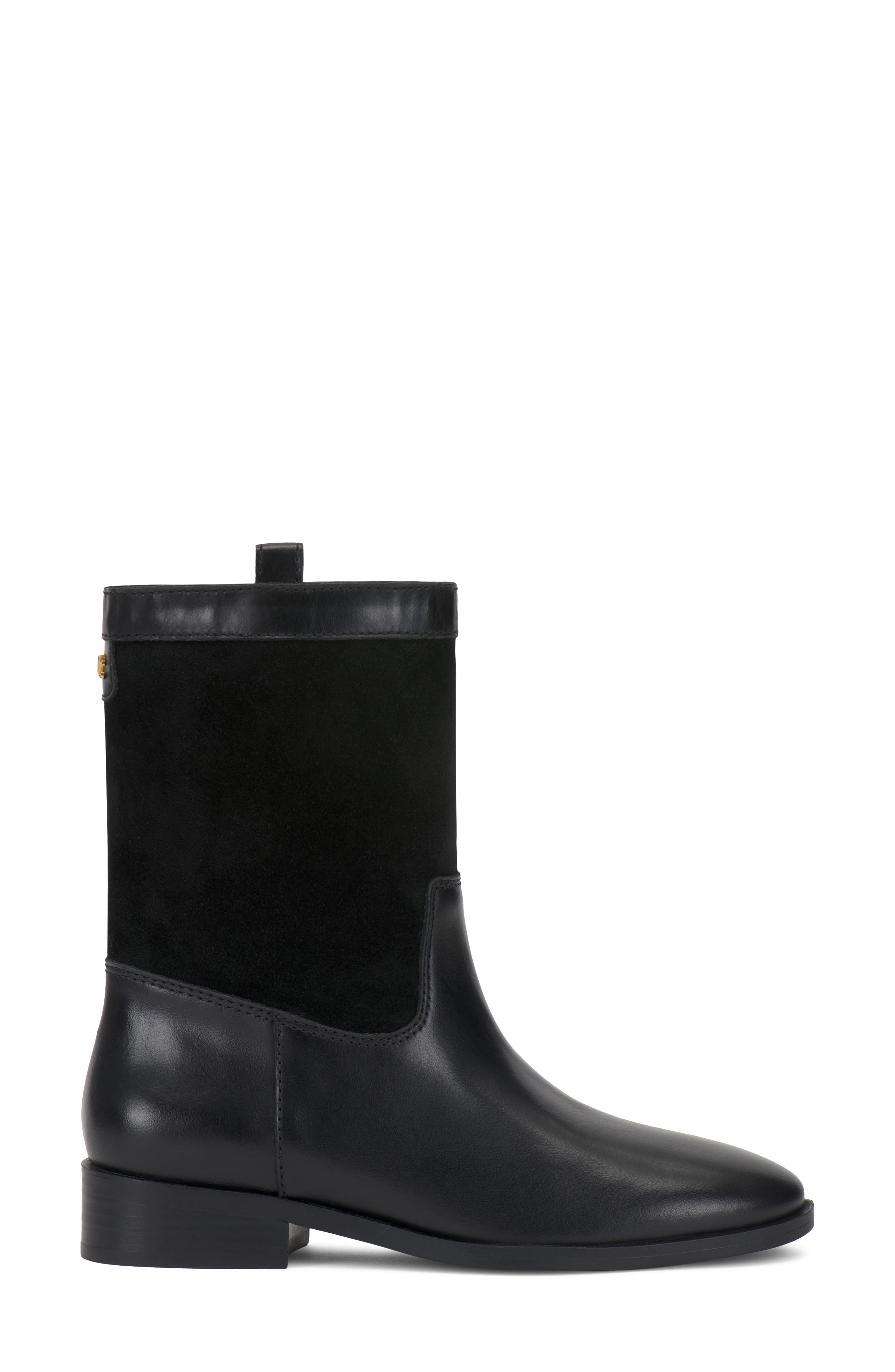Bezzley Leather Bootie, Alternate, color, BLACK