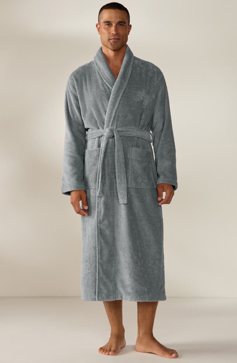 Coyuchi Cloud Loom Organic Cotton Robe, Alternate, color, Fossil
