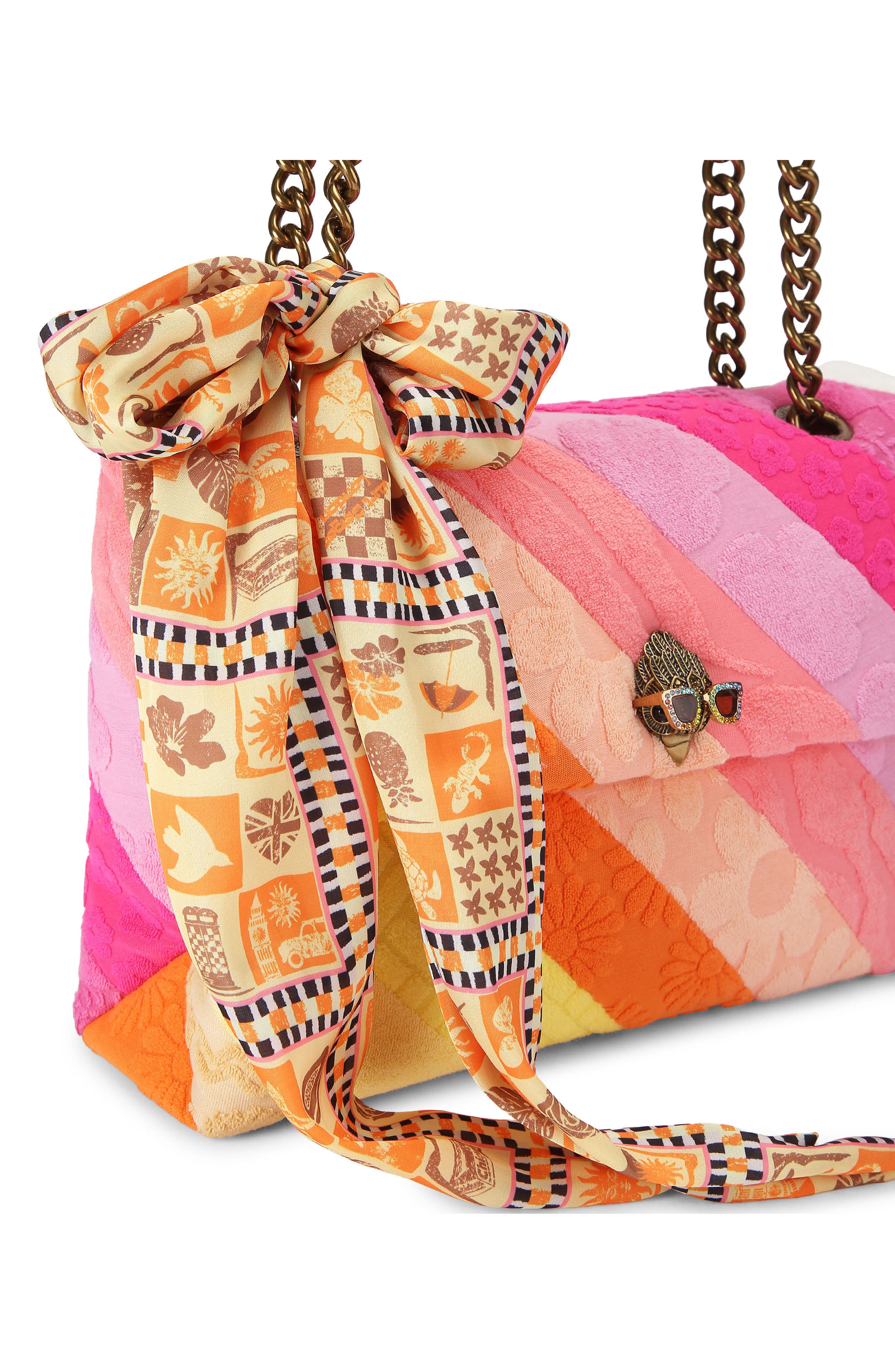 Kurt Geiger London Large Kensington Shoulder Bag, Alternate, color, Pink Multi