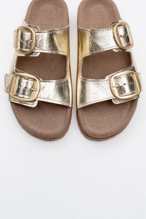 FOREVER & ALWAYS SHOES FOREVER & ALWAYS SHOES OVESTA SOFT FOOTBED LEATHER SLIDE SANDAL