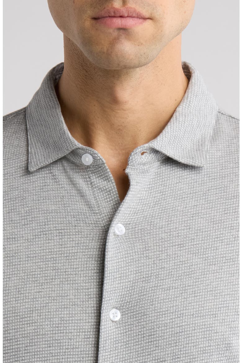 Dobston Cotton Blend Button-Up Shirt, Alternate, color, LIGHT GREY