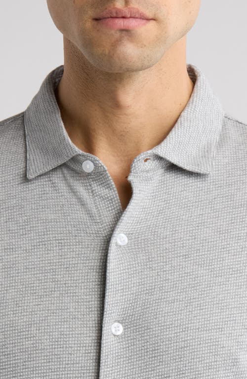 Robert Barakett Dobston Cotton Blend Button-up Shirt In Gray