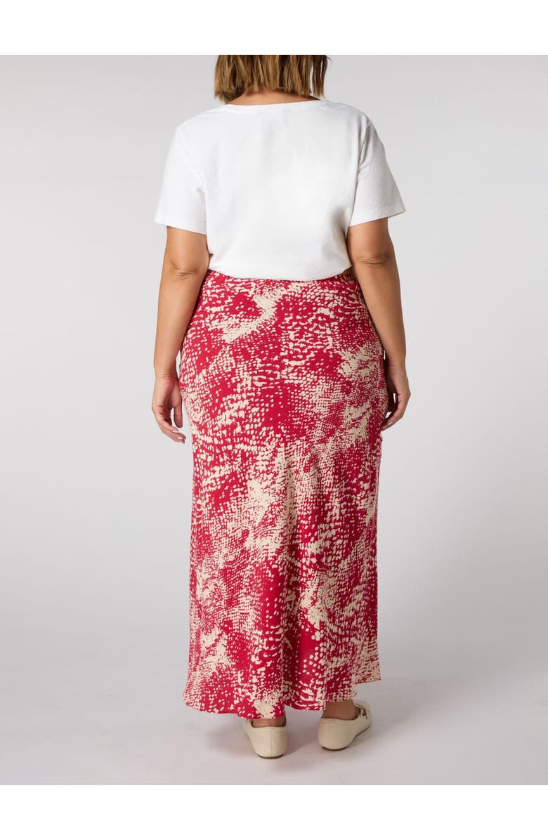 Live Unlimited Snake Print Midaxi Skirt, Alternate, color, Red Snake