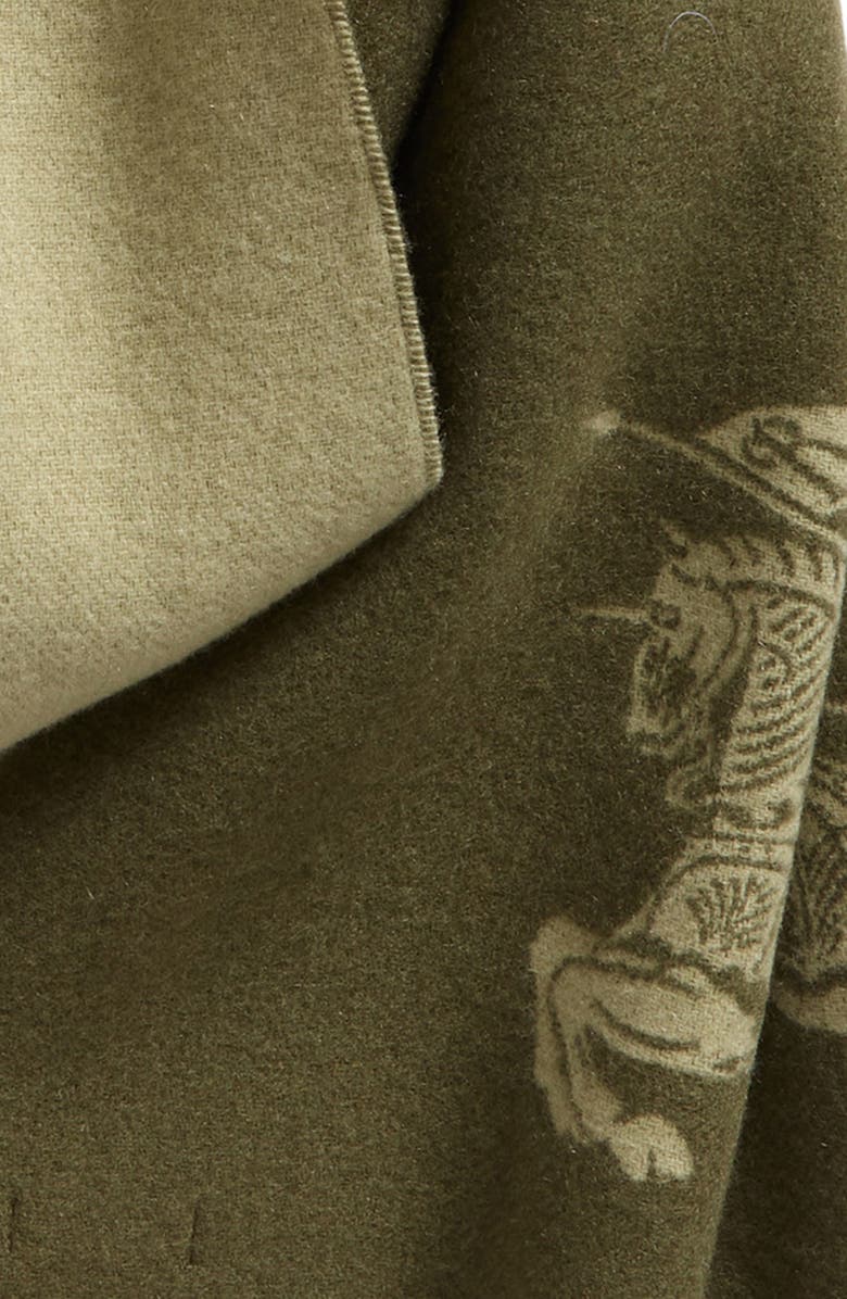 Burberry Knight Jacquard Two Tone Cashmere Scarf, Alternate, color, 